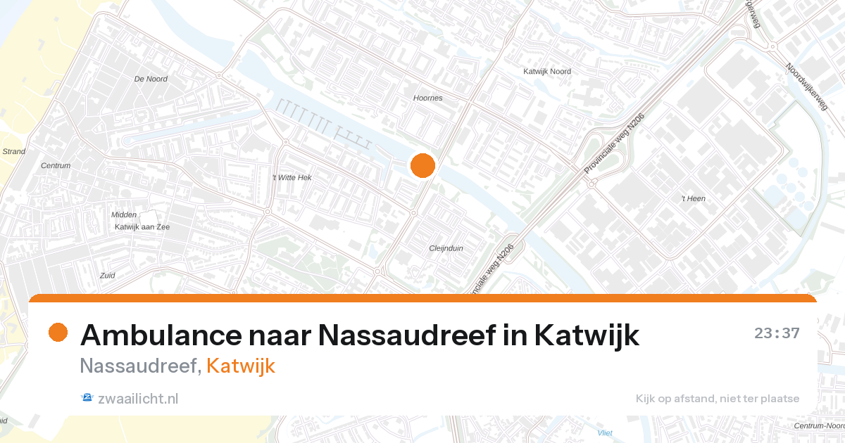 Ambulance naar Nassaudreef in Katwijk — 27 aug 2026