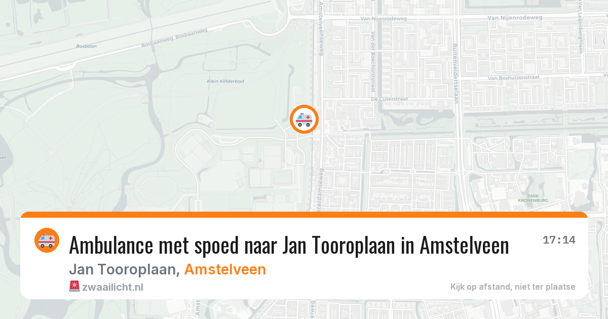 Ambulance met spoed naar Jan Tooroplaan in Amstelveen — 4 apr 2026