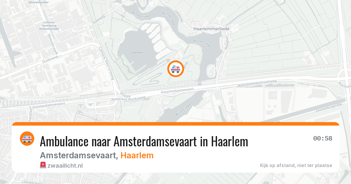 Ambulance naar Amsterdamsevaart in Haarlem — 24 apr 2026
