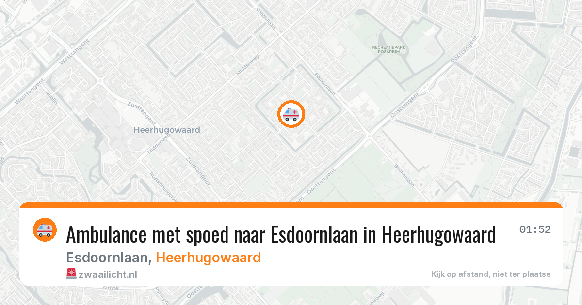 Ambulance met spoed naar Esdoornlaan in Heerhugowaard — 10 feb 2026