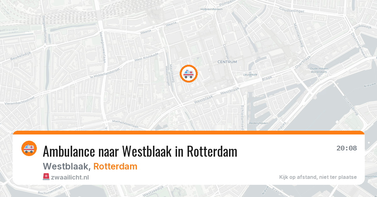 Ambulance naar Westblaak in Rotterdam — 2 jun 2026