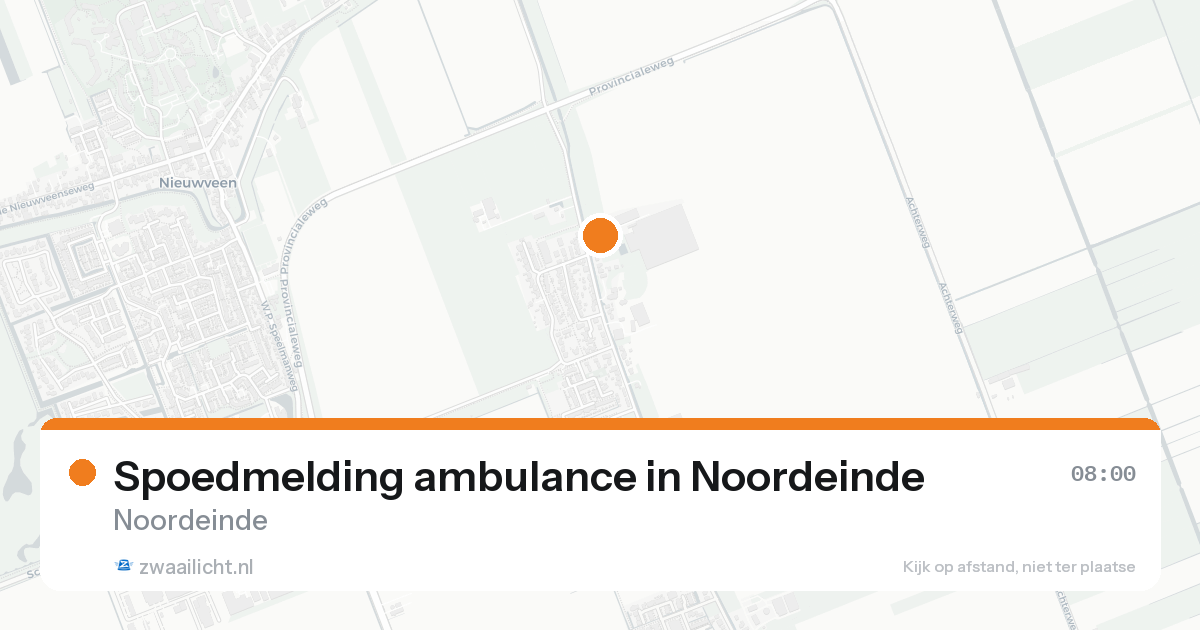 Spoedmelding ambulance in Noordeinde — 8 feb 2026