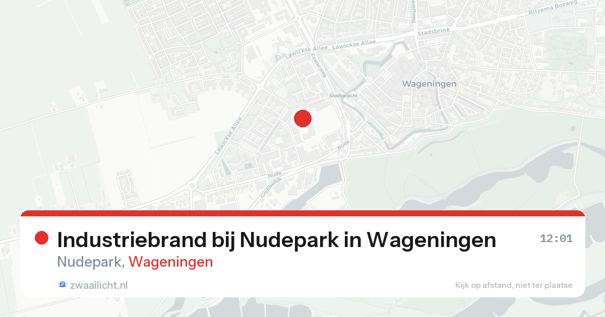 Industriebrand bij Nudepark in Wageningen — 22 jan 2026