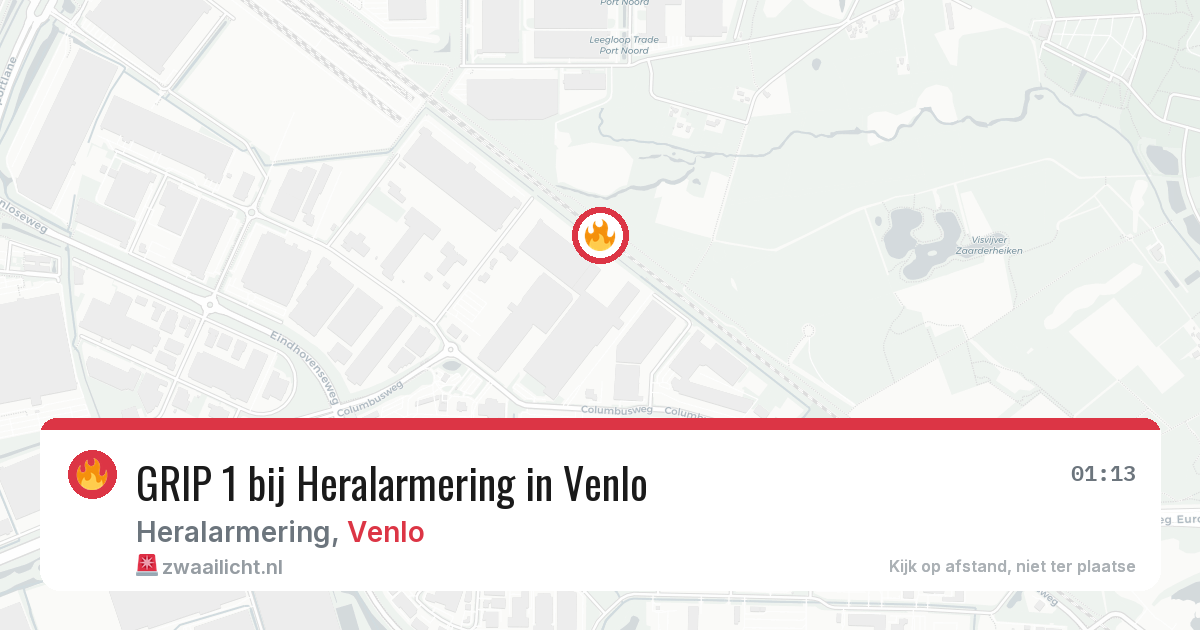 GRIP 1 bij Heralarmering in Venlo — 21 apr 2026
