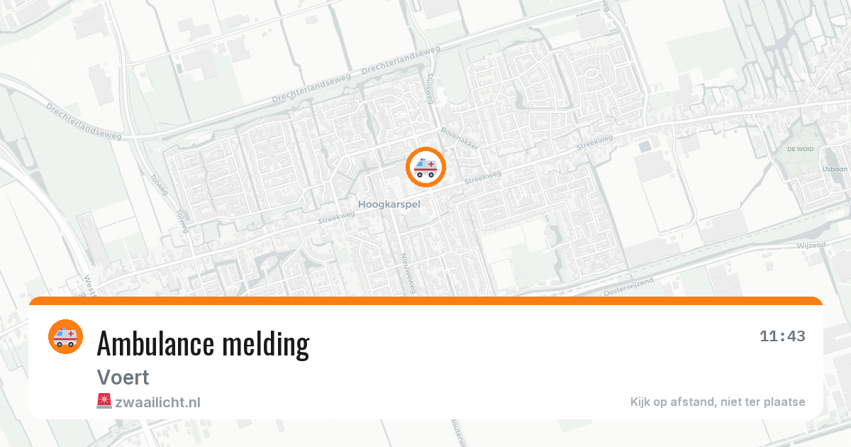 Ambulance melding — 7 jul 2026