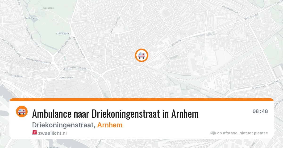Ambulance naar Driekoningenstraat in Arnhem — 11 mei 2026