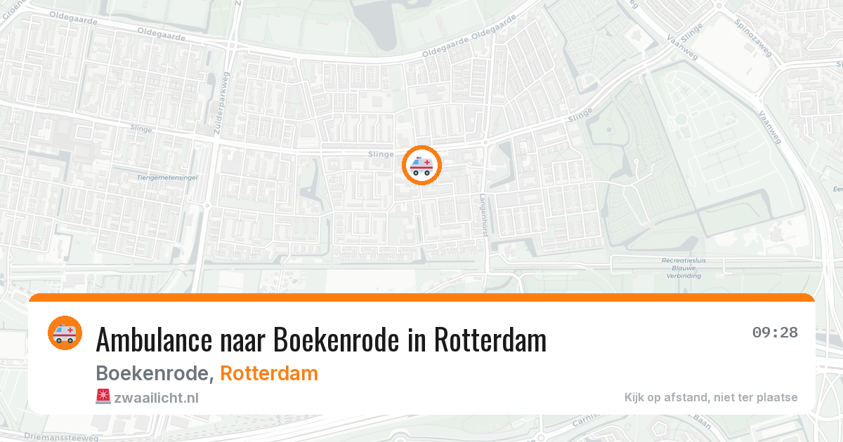 Ambulance naar Boekenrode in Rotterdam — 1 jul 2026