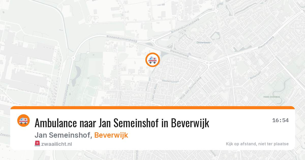 Ambulance naar Jan Semeinshof in Beverwijk — 10 jul 2026
