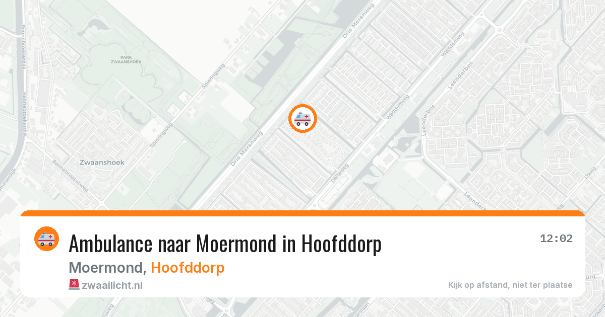 Ambulance naar Moermond in Hoofddorp — 1 apr 2026