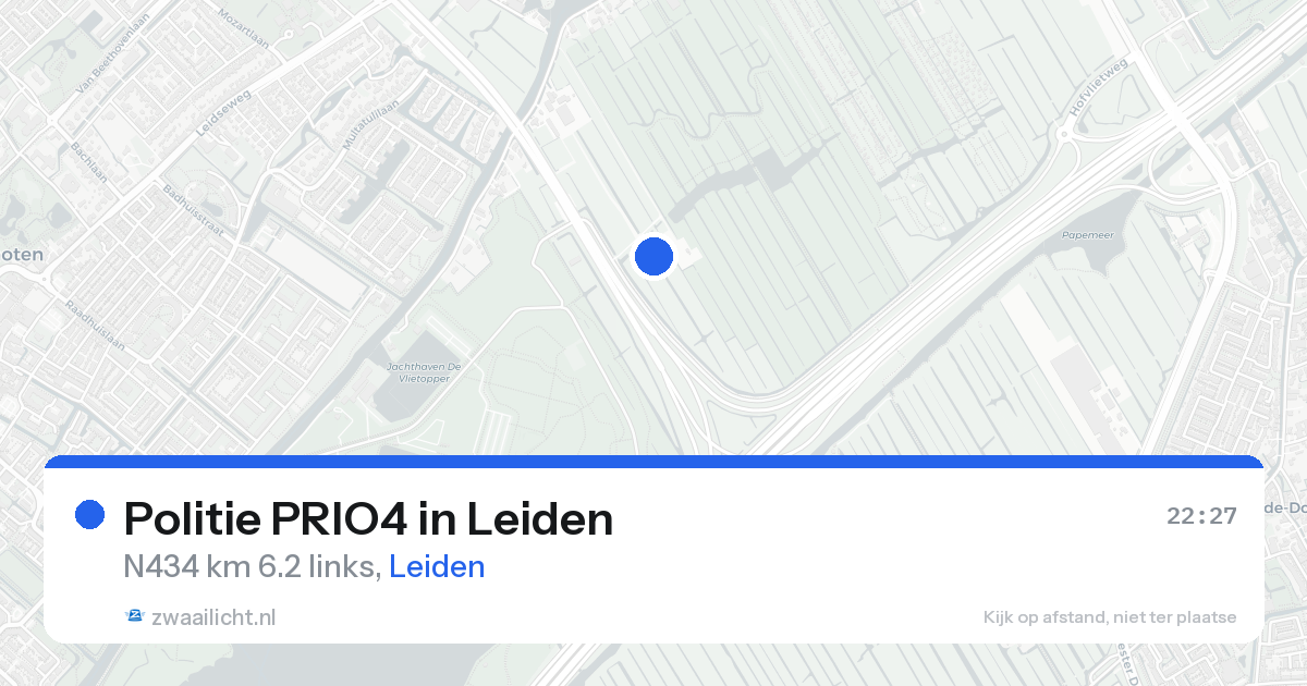 Politie PRIO4 in Leiden — 21 aug 2026 | 🚨 Zwaailicht.nl