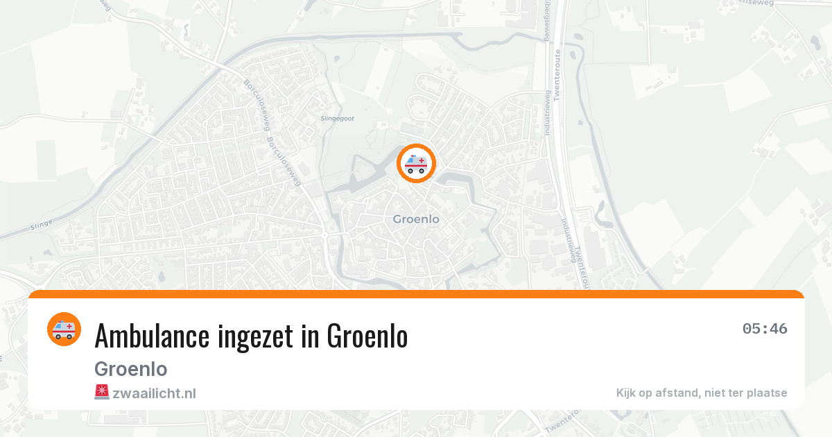 Ambulance ingezet in Groenlo — 30 jul 2026