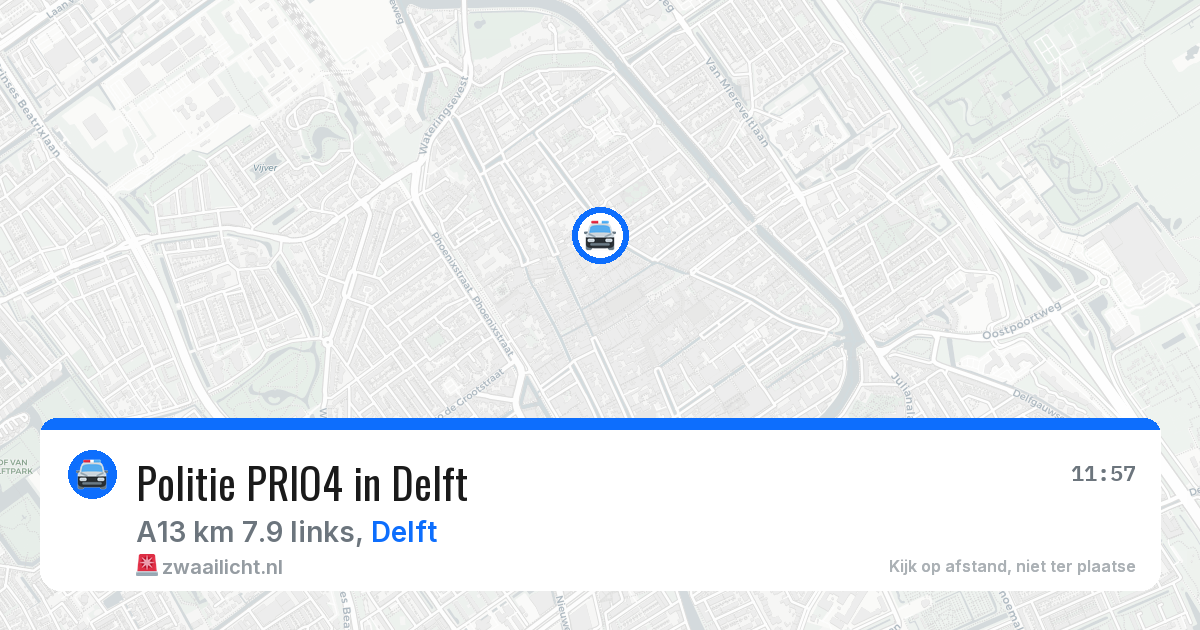 Politie PRIO4 in Delft — 4 apr 2026 | 🚨 Zwaailicht.nl