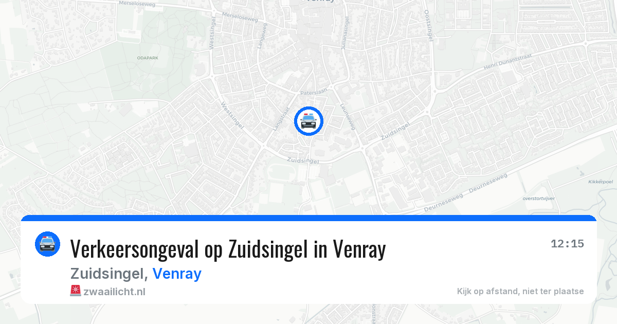 Verkeersongeval op Zuidsingel in Venray — 5 jul 2026