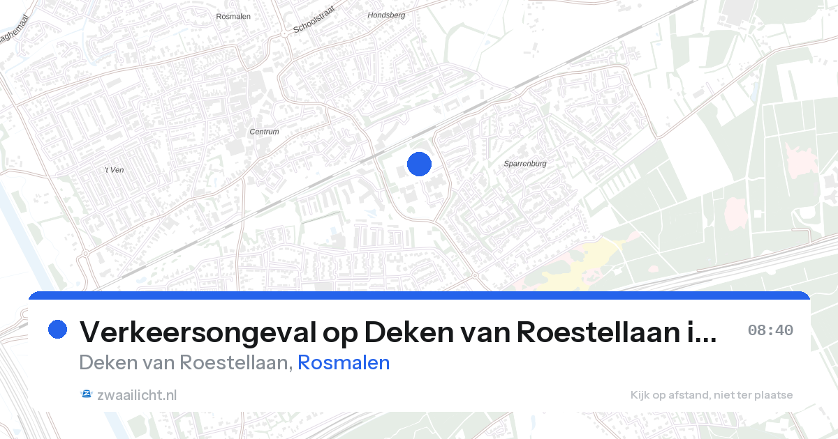 Verkeersongeval op Deken van Roestellaan in Rosmalen — 27 aug 2026