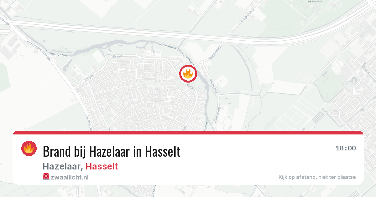 Brand bij Hazelaar in Hasselt — 2 jul 2026