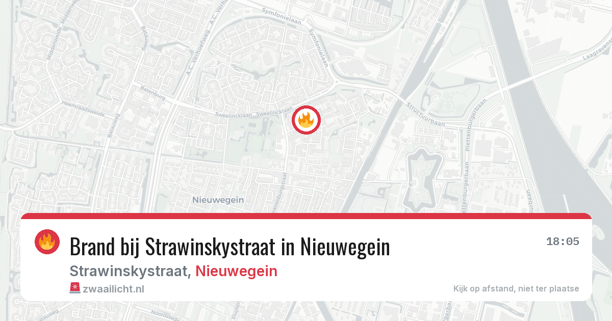Brand bij Strawinskystraat in Nieuwegein — 24 mei 2026