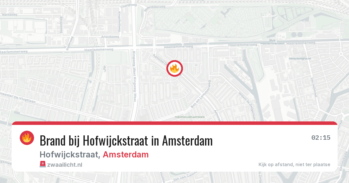 Brand bij Hofwijckstraat in Amsterdam — 3 apr 2026