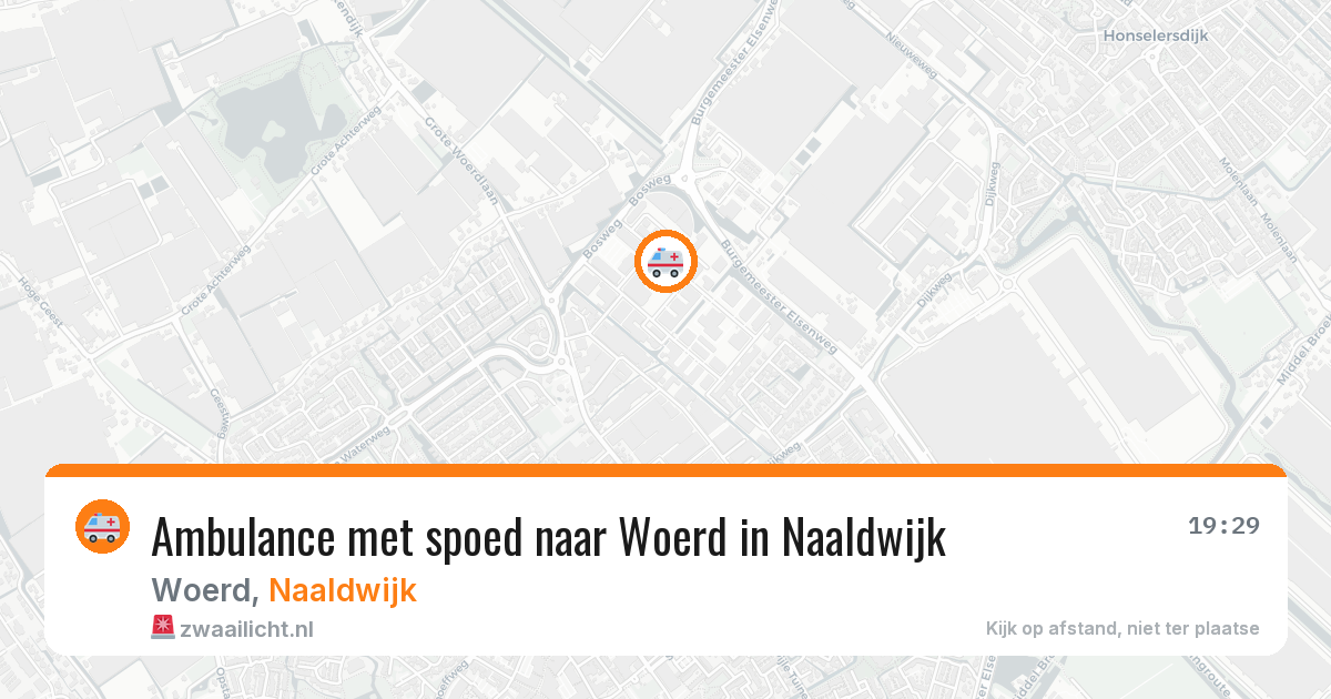 Ambulance met spoed naar Woerd in Naaldwijk — 25 jun 2026