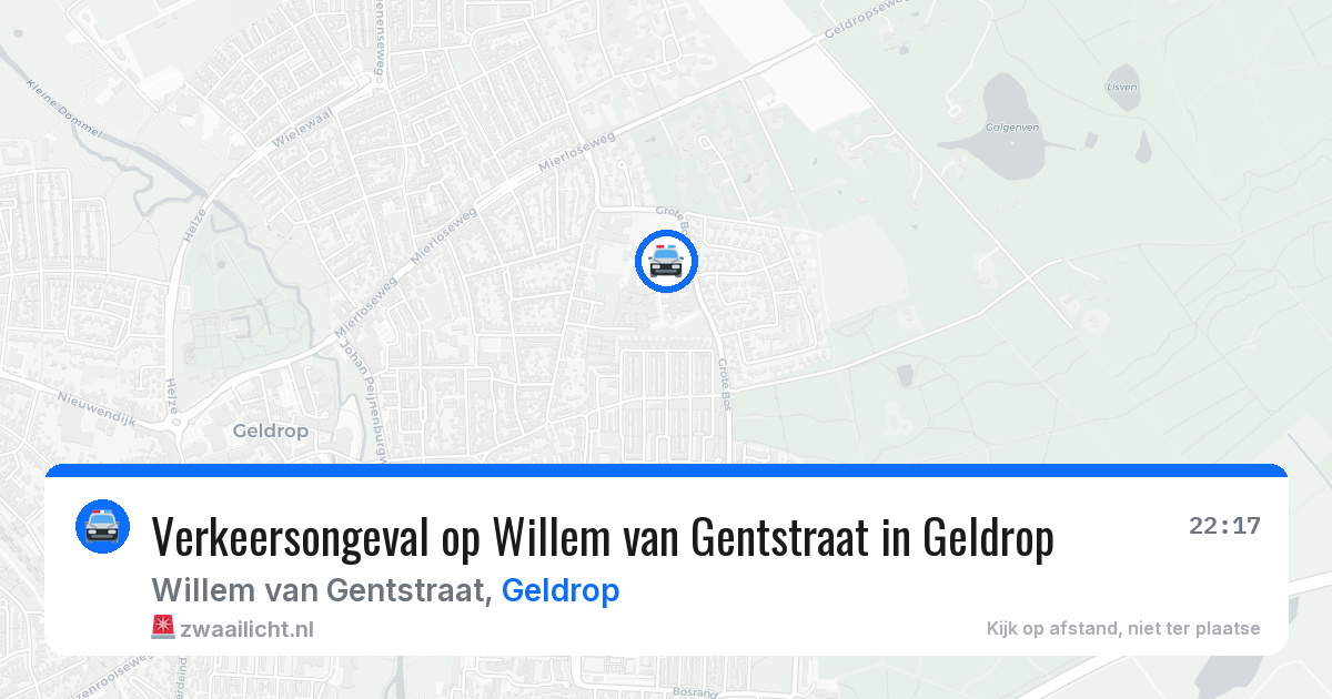 Verkeersongeval op Willem van Gentstraat in Geldrop — 19 apr 2026