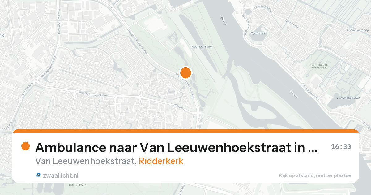 Ambulance naar Van Leeuwenhoekstraat in Ridderkerk — 30 jan 2026