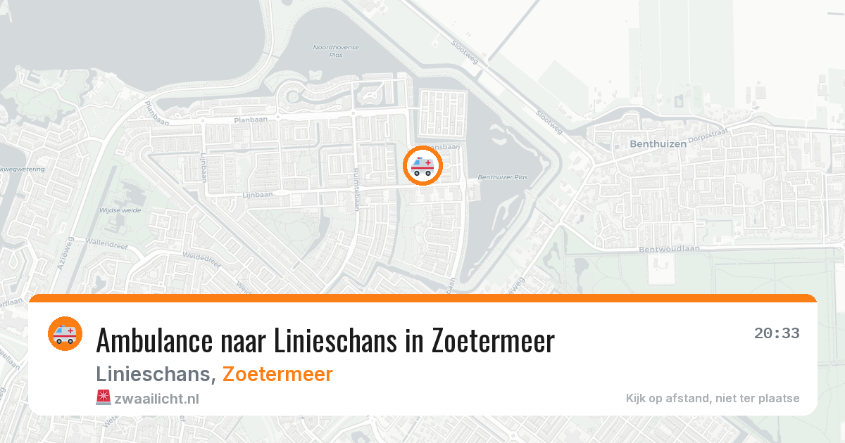 Ambulance naar Linieschans in Zoetermeer — 9 mrt 2026