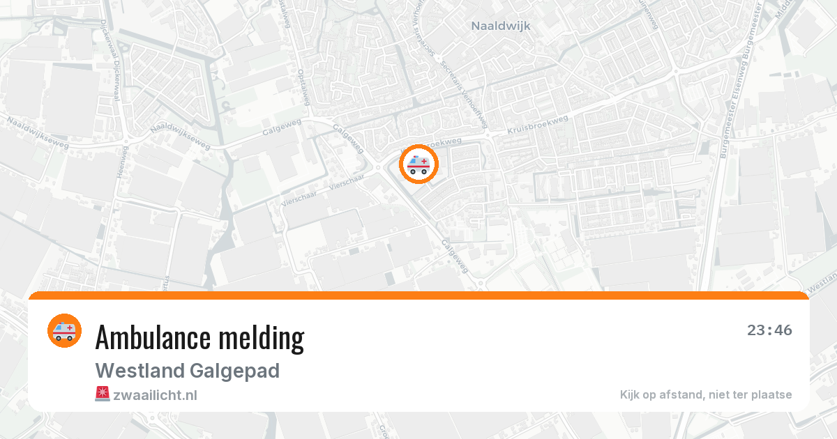 Ambulance melding — 29 jan 2026