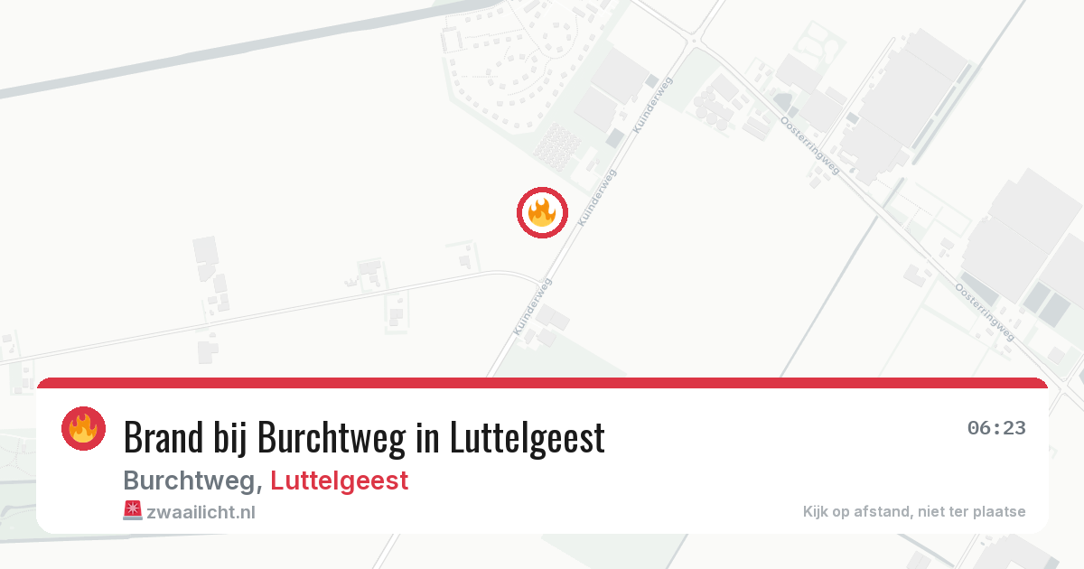 Brand bij Burchtweg in Luttelgeest — 20 jun 2026