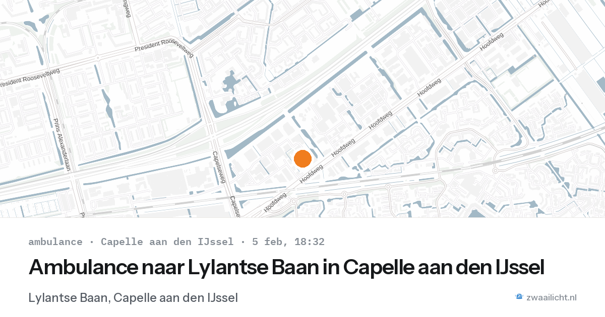 Ambulance naar Lylantse Baan in Capelle aan den IJssel — 5 feb 2026