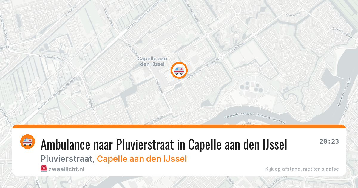 Ambulance naar Pluvierstraat in Capelle aan den IJssel — 30 jun 2026