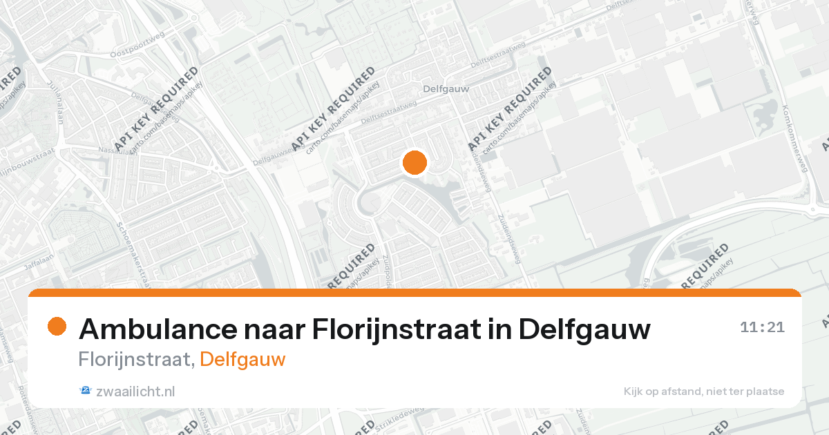Ambulance naar Florijnstraat in Delfgauw — 25 jun 2026