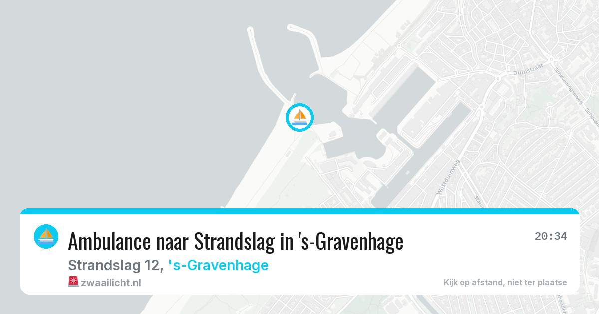 Ambulance naar Strandslag in 's-Gravenhage — 13 jun 2026