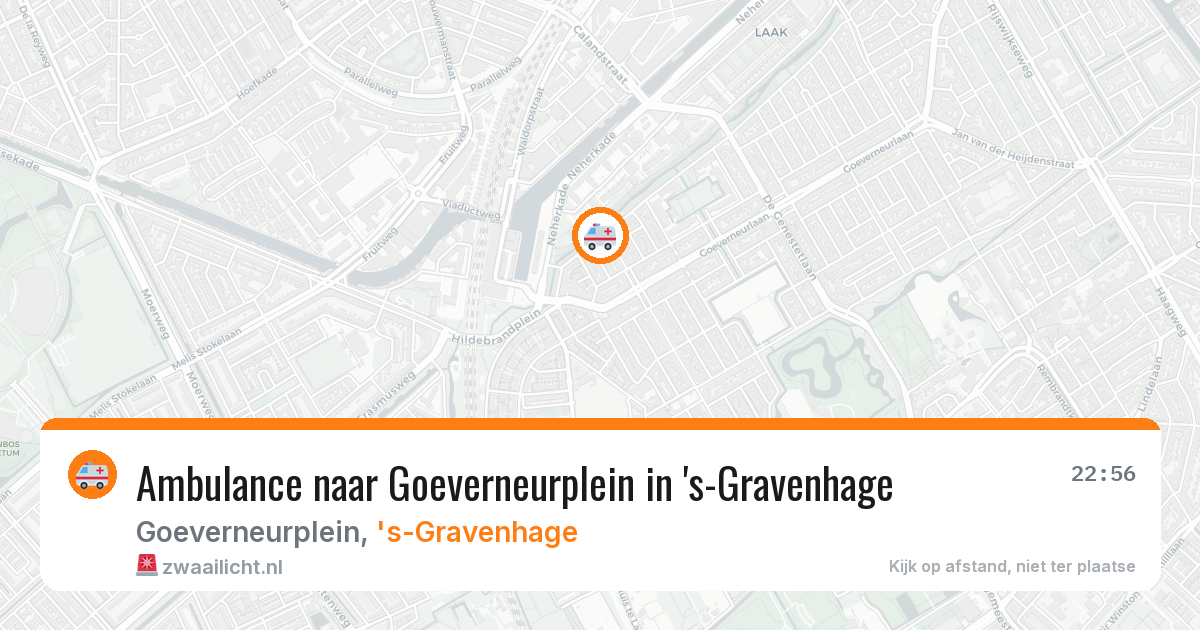 Ambulance naar Goeverneurplein in 's-Gravenhage — 28 mrt 2026