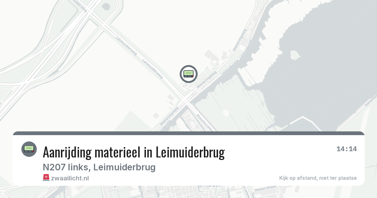 Aanrijding materieel in Leimuiderbrug — 11 mrt 2026