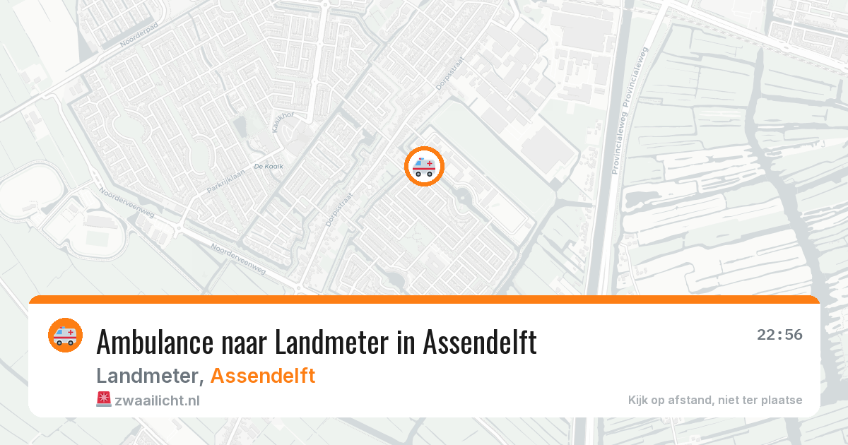 Ambulance naar Landmeter in Assendelft — 27 jun 2026