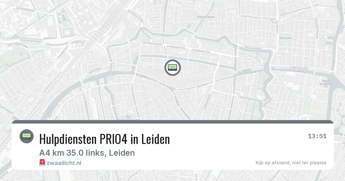 Hulpdiensten PRIO4 in Leiden — 20 feb 2026 | 🚨 Zwaailicht.nl