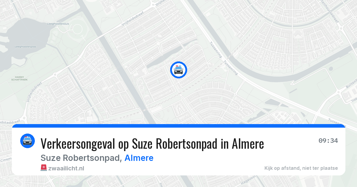 Verkeersongeval op Suze Robertsonpad in Almere — 29 mei 2026