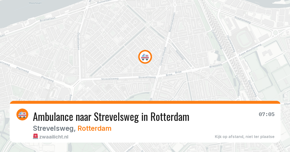 Ambulance naar Strevelsweg in Rotterdam — 29 jan 2026