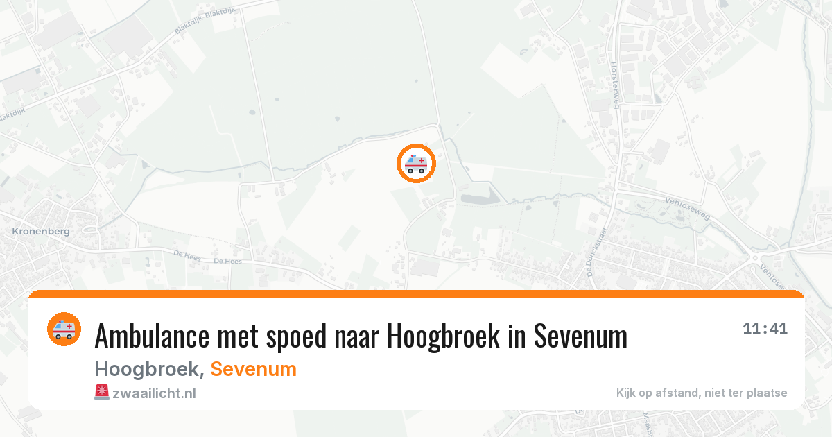 Ambulance met spoed naar Hoogbroek in Sevenum — 19 mei 2026