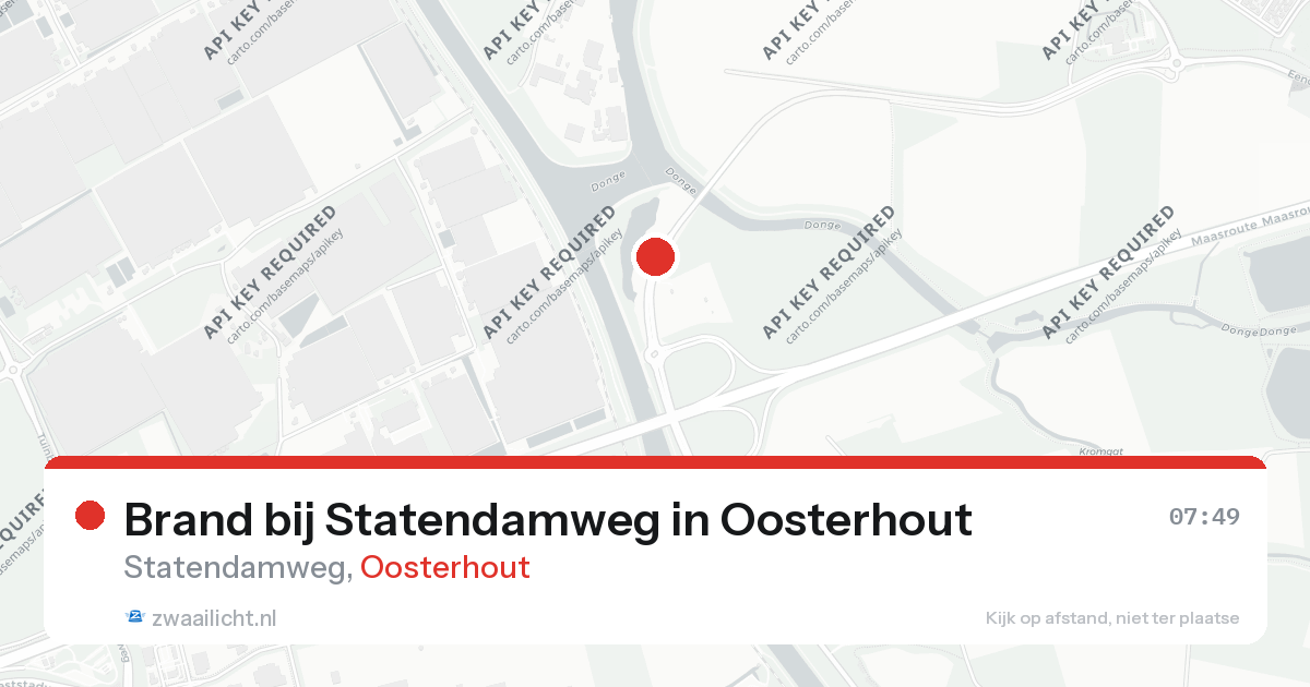 Brand bij Statendamweg in Oosterhout — 28 apr 2026