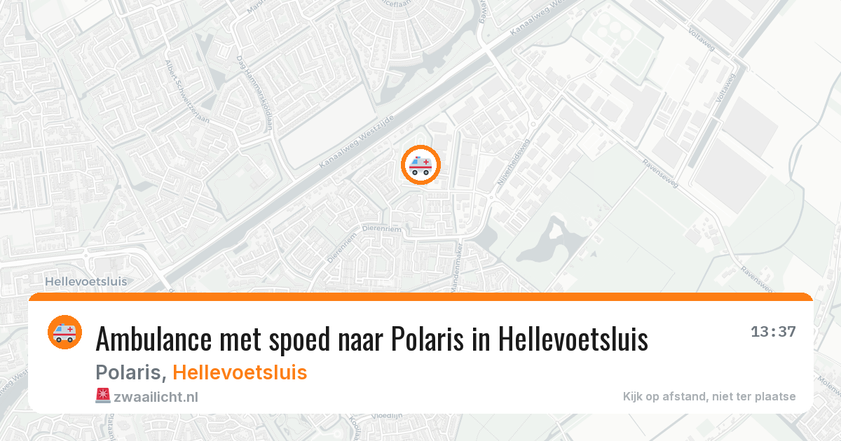 Ambulance met spoed naar Polaris in Hellevoetsluis — 15 jun 2026