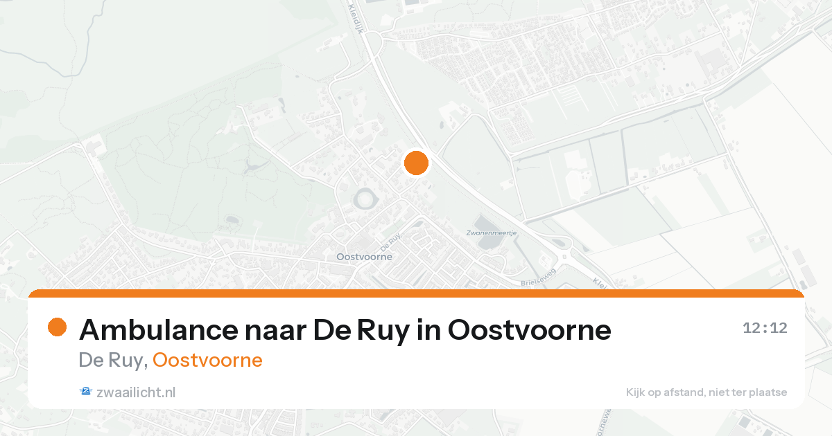 Ambulance naar De Ruy in Oostvoorne — 29 mei 2026