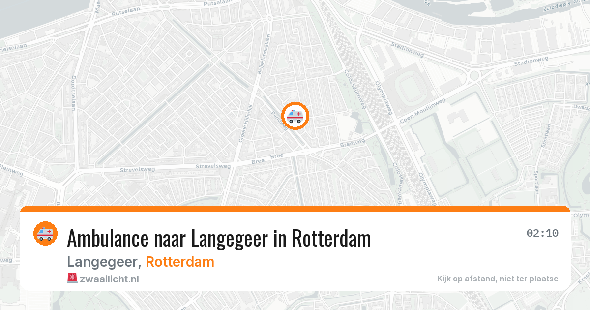 Ambulance naar Langegeer in Rotterdam — 6 apr 2026