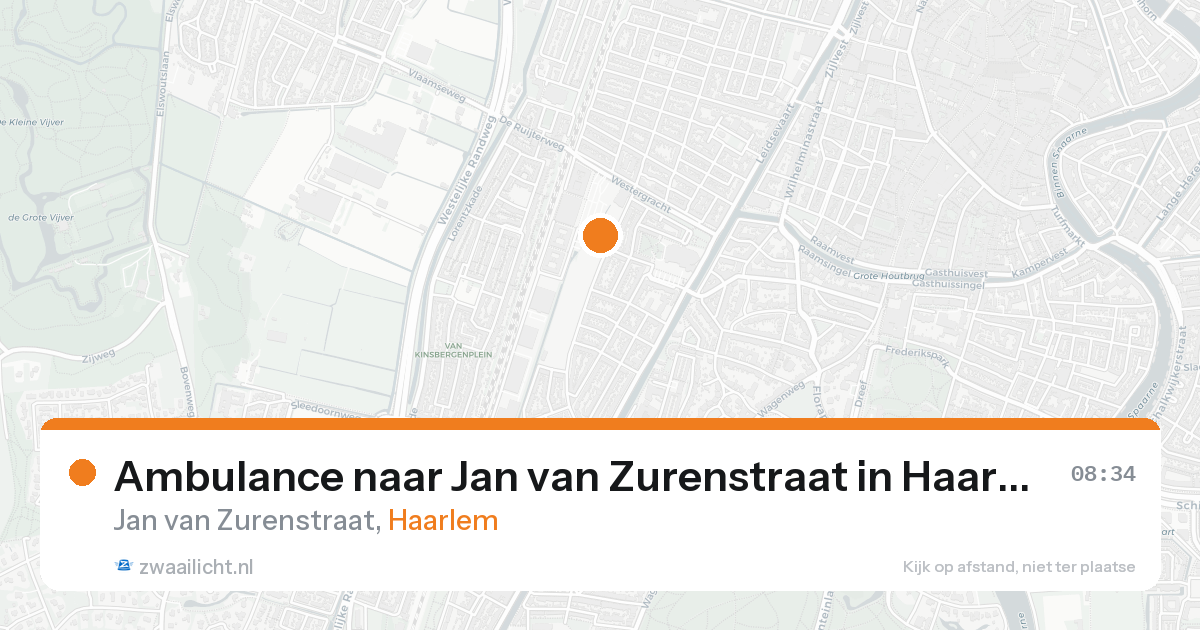 Ambulance naar Jan van Zurenstraat in Haarlem — 18 mei 2026