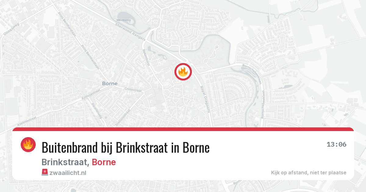 Buitenbrand bij Brinkstraat in Borne — 3 jul 2026