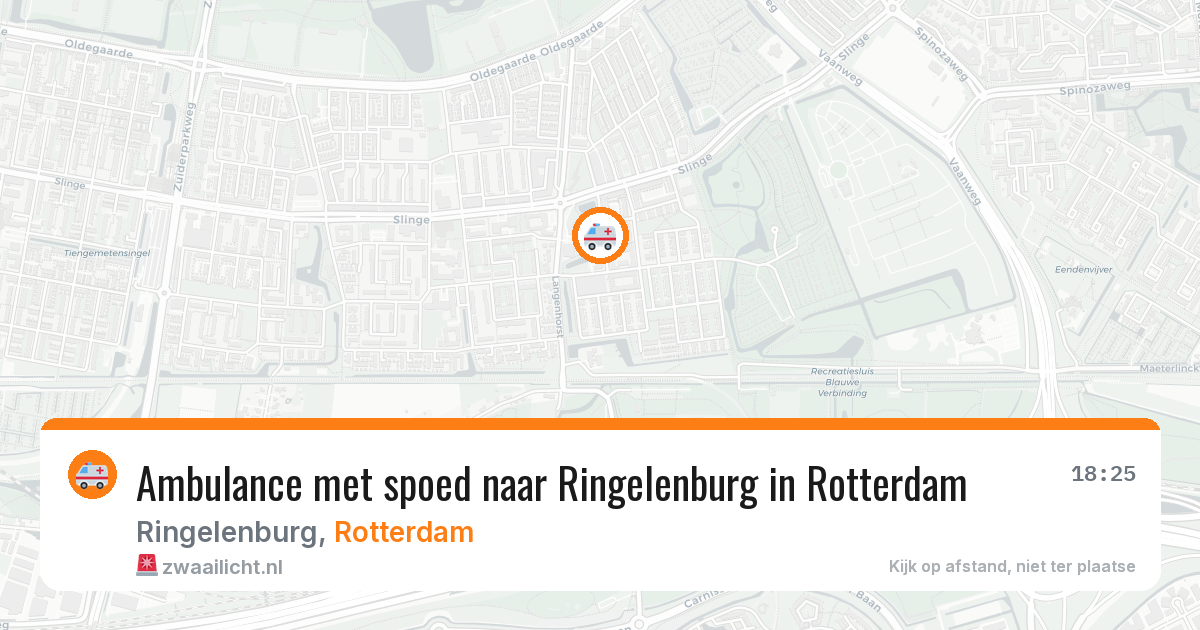 Ambulance met spoed naar Ringelenburg in Rotterdam — 12 jul 2026