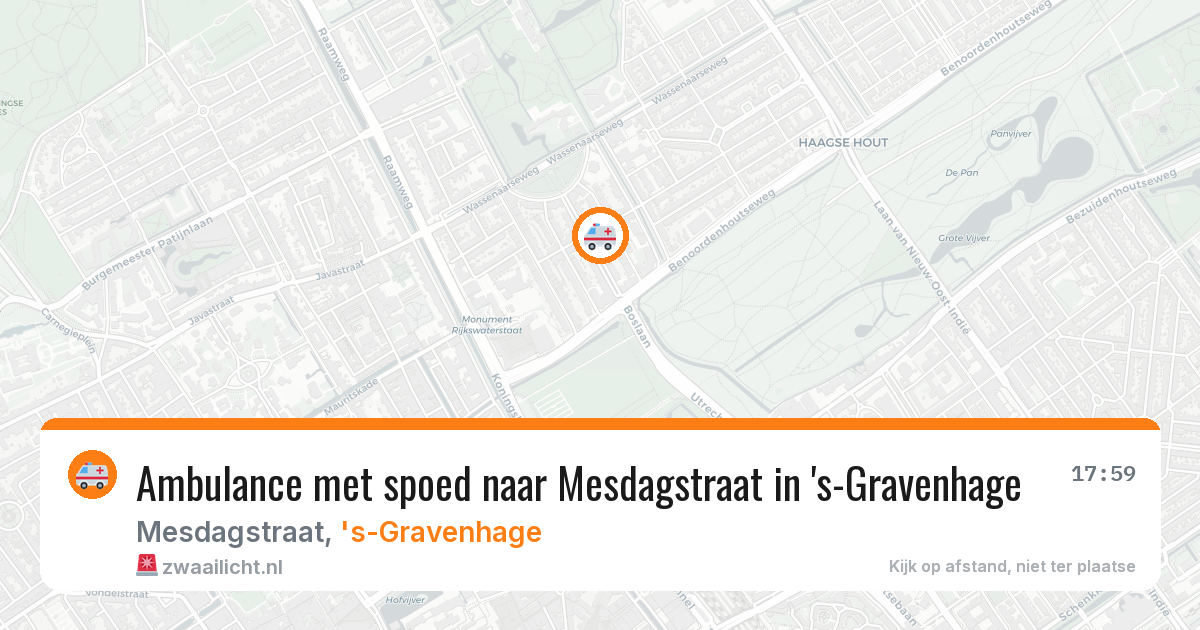 Ambulance met spoed naar Mesdagstraat in 's-Gravenhage — 11 apr 2026