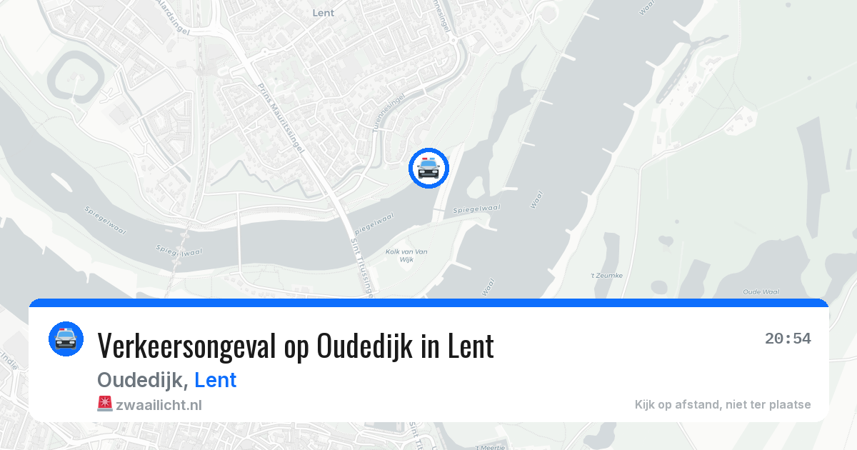 Verkeersongeval op Oudedijk in Lent — 24 jul 2026