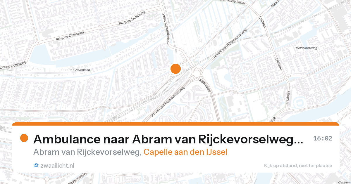 Ambulance naar Abram van Rijckevorselweg in Capelle aan den IJssel — 28 aug 2026