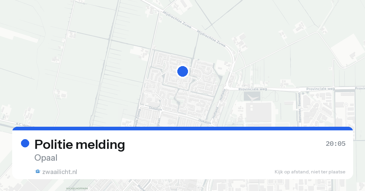 Politie melding — 29 mei 2026