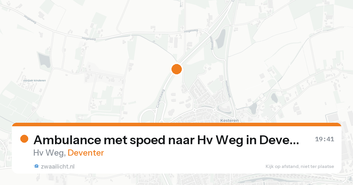 Ambulance met spoed naar Hv Weg in Deventer — 30 jan 2026